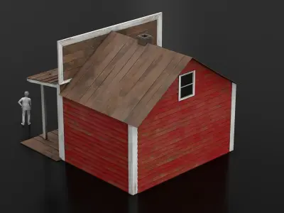 West Wild Home 13 Low-poly 3D model