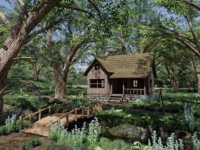 Medieval Scene 3D model