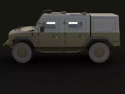LMV Long Armored 3D model