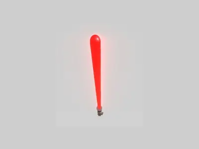 Star Wars Lightsaber 01 Red - SciFi Character Weapon Low-poly 3D model