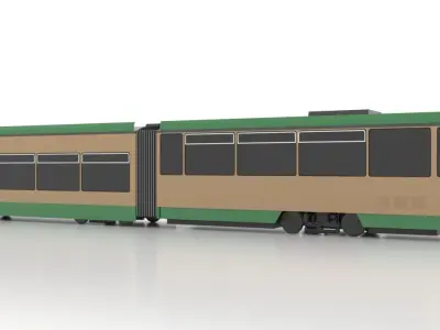 Tatra KTNF6-B Low Low-poly 3D model