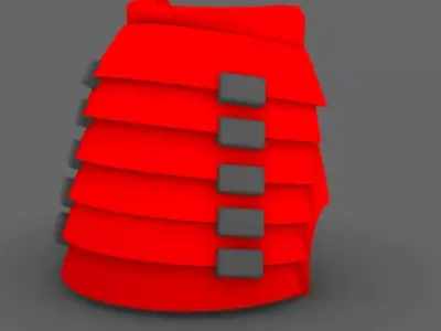 Cyber Samurai V7 Bushi Shoulder Pads 3D print model