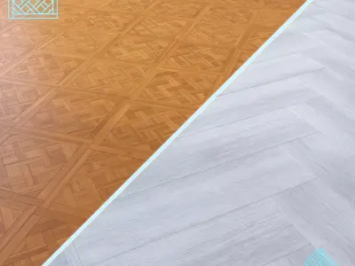 Parquet - Laminate - Wooden floor 2 in 1 Low-poly 3D model 134