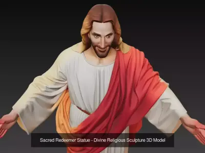 Divine Savior Collection - Sacred Religious Sculpture Series 3D Model Pack