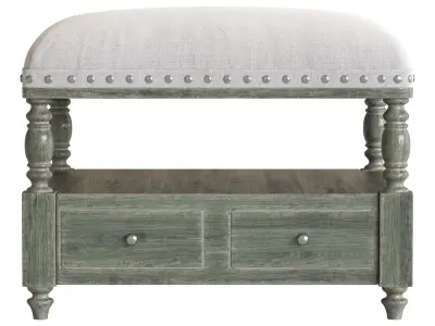 Pouf Bailor Uttermost 3D model