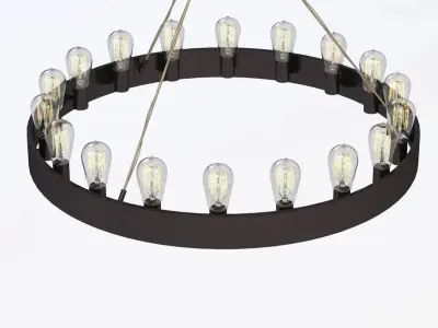 Robert Abbey Candelaria Chandelier 3D model