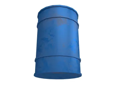 Oil Barrel v1 013 Low-poly 3D model