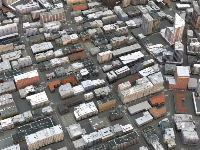 City 102 Low-poly 3D model