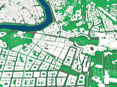 Rome city in Italy 3D model