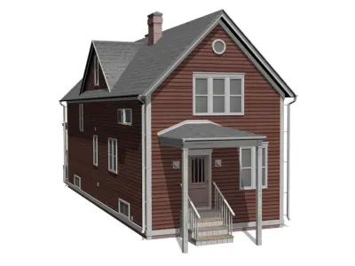 House Low-poly 3D model 26