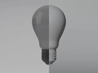Street Lamp Low-poly 3D model 24
