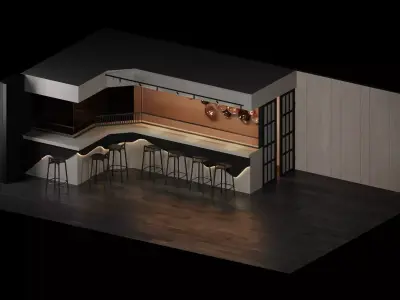 Bar-Set bar 3D model