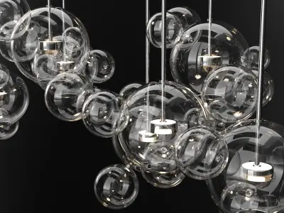 Giopato and Coombes Bolle 34 Bubble 2 CLEAR  SILVER 3D model