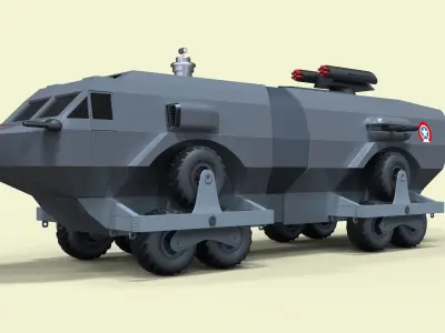 Landmaster from Damnation Alley 3D model