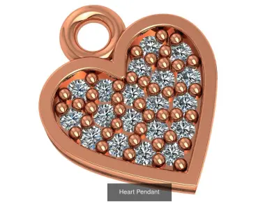 17 Ultra Small Light Weight Charm Pendant 3dm stl renders 3D Model Pack