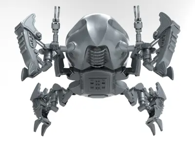 Crabdroid Robothelmets Series Sci Fi  3D print model