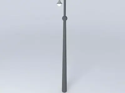Welded construction public space lighting columns Free 3D model