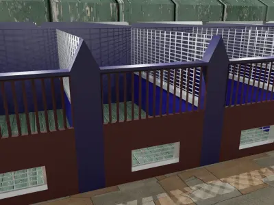 Horse Stable Low-poly 3D model