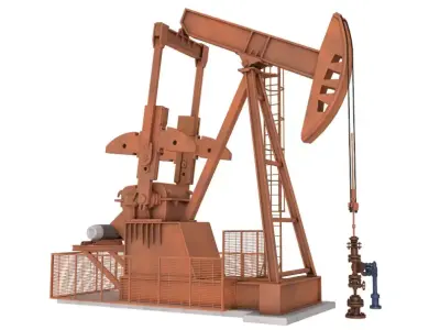 Oil Pump Jack 3D model