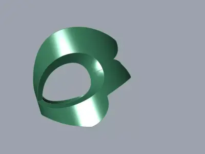 Modern Sculptural Adjustable Ring Flower 3DM STL 3D print model
