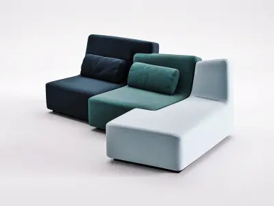 Confluences 2 3 Seater Sofa 3D model