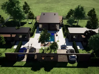 SKP Country complex house - LOS AROMOS 3D model