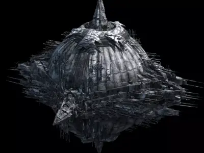 Underworld pyramid globe 3D model