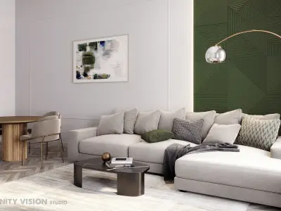 Interior scene livingroom 03 3D model
