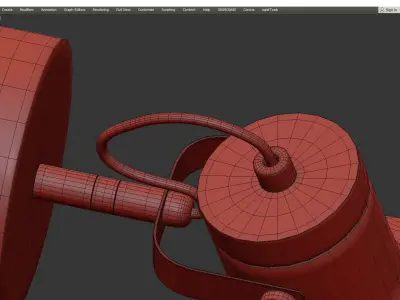 NORDLAND W SCONCE Low-poly 3D model