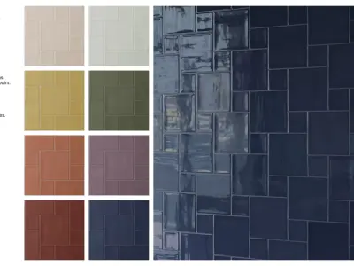 Square Tile in Hopscotch Layout Texture