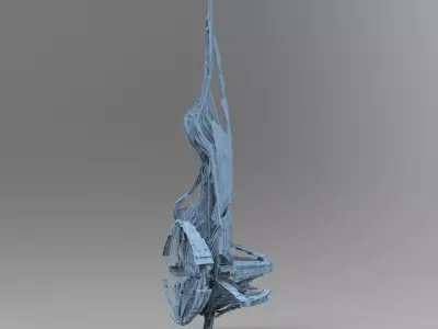 Atlantis Royal central travel tower side tower  3D model