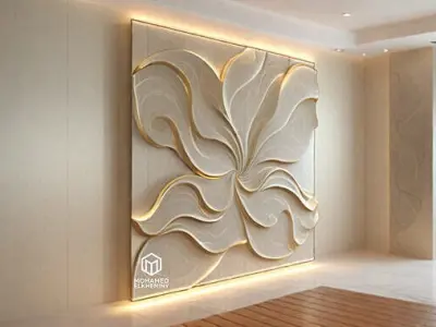 3D Wall Panels STL for CNC and 3D Printing 3D Model Pack