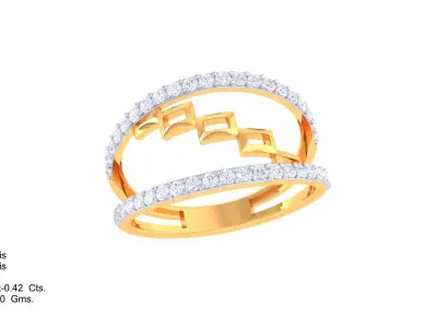 Women Ring  Render 3dm STL OBJ FBX Details 3D print model 162