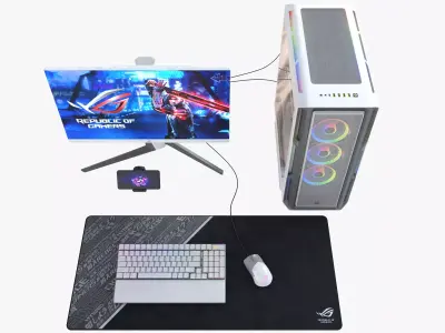 Gaming PC 3D model