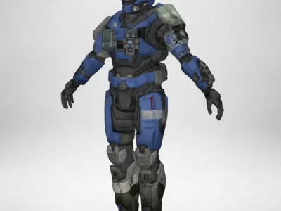 Gameready Character - 01 Low-poly 3D model