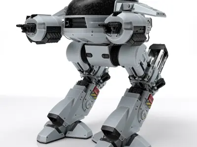 ED 209 OCP Robocop movie 1987 3D model