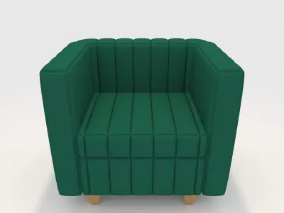 Sofa 1 Seater 3 3D model