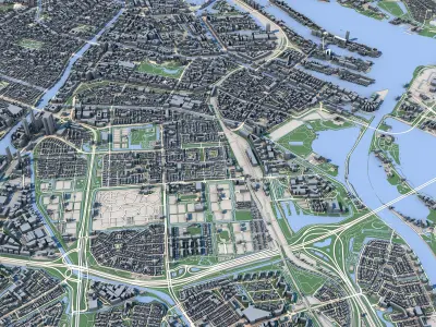 Amsterdam City Netherlands 3D model