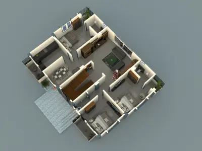 House Exterior Design  3D model buy