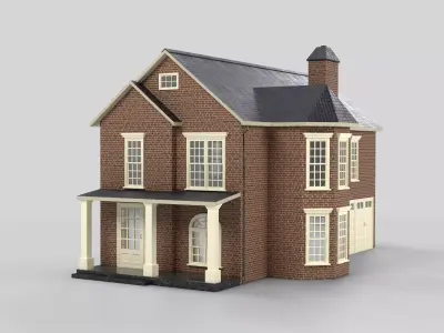 British House Design 19T4 Low-poly 3D model