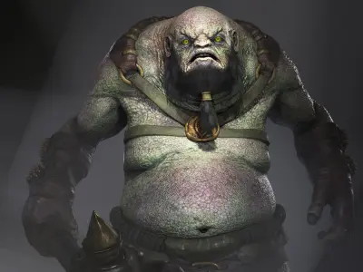 Pack of Trolls 2 Low-poly 3D model