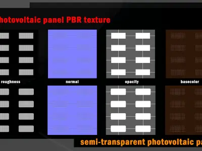 28 photovoltaic PBR texture set Texture