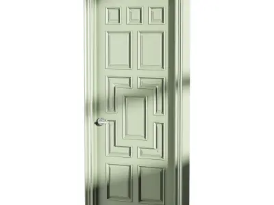 Modern entrance door 61 3D model