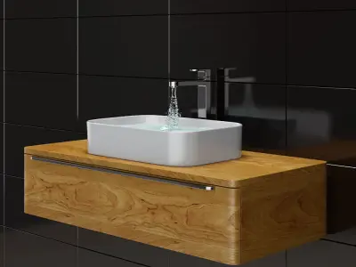 sink Ravak Ceramic Slim R 3D model