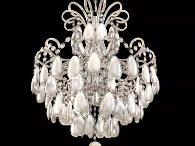 Crystal Lux Sevilia SP4 Silver Chandelier 3D model