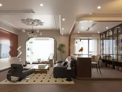 Living room  3D model 16