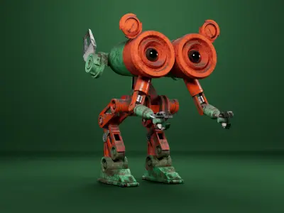 Mesa Machine Low-poly 3D model