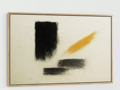 Picture with frame N-001 3D model