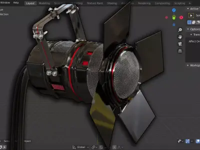 Par Stage Theater and Film Light  Free 3D model