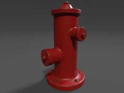 Simple Fire Hydrant Free 3D model